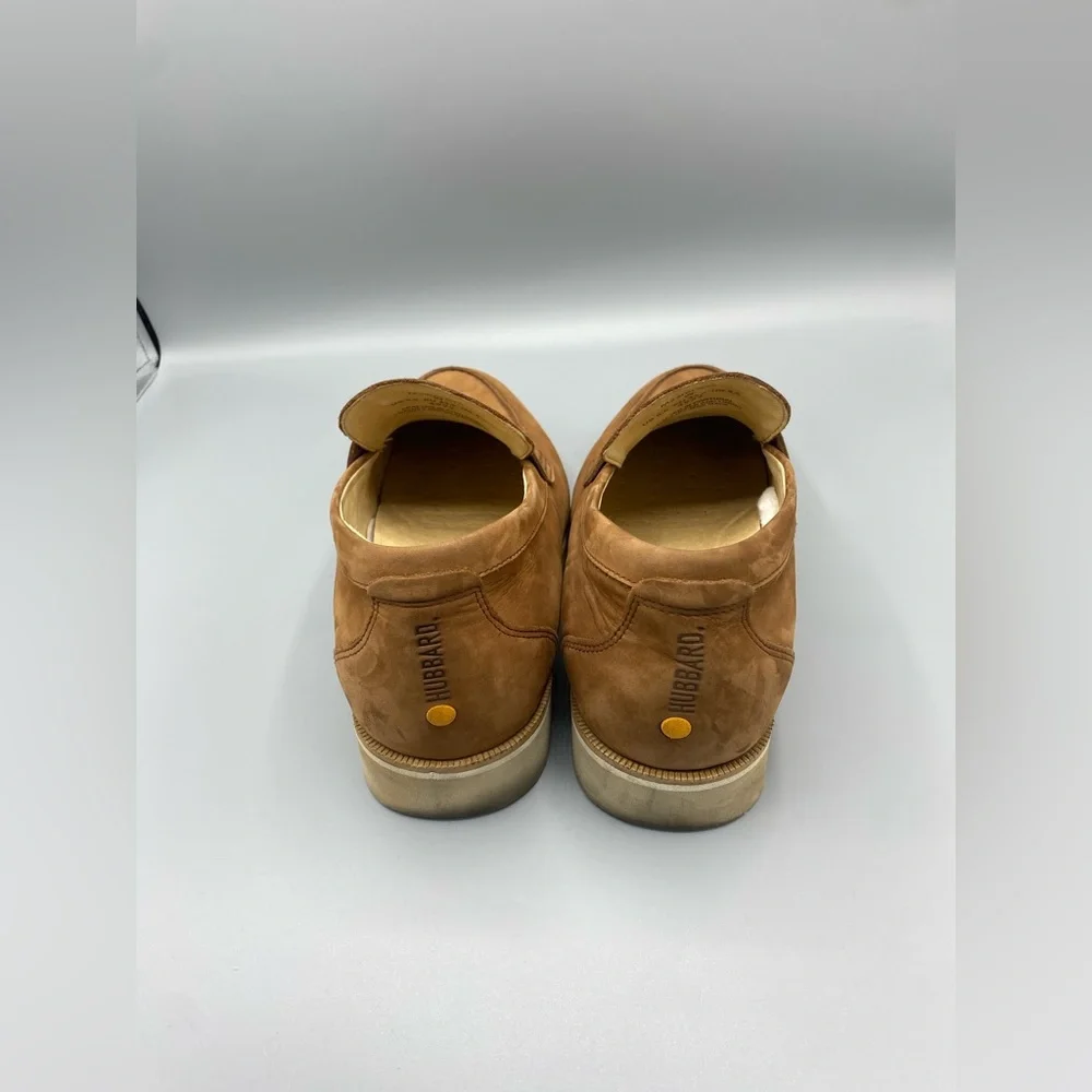 Samuel Hubbard Men's 9.5 Tailored Traveler Penny Loafer Brown Nubuck Leather - Picture 5 of 9